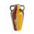 Ceramic Amphora Vase with Abstract Multicolored Finish
