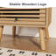 Table de chevet, table d'appoint, table de bout, table de chevet moderne Mid-Century avec tiroirs creux, tables de chevet, petites tables de chevet avec rangement pour la chambre à coucher, chêne-515381346