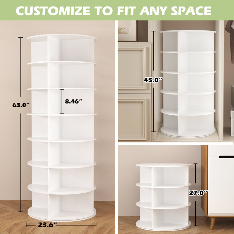 28 Pair Stackable Shoe Rack