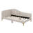 Versatile Upholstered Twin Size Daybed With Headboard And Armrest-1002750348