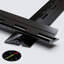3x Black Acrylic Piano Hinges 300 mm, Continuous Plastic Hinges