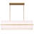 Ajanee 5 Light Linear Square/rectangle Chandelier With White Fabric Hardback Shade - 11.02'' H X 39.37' W-485203006