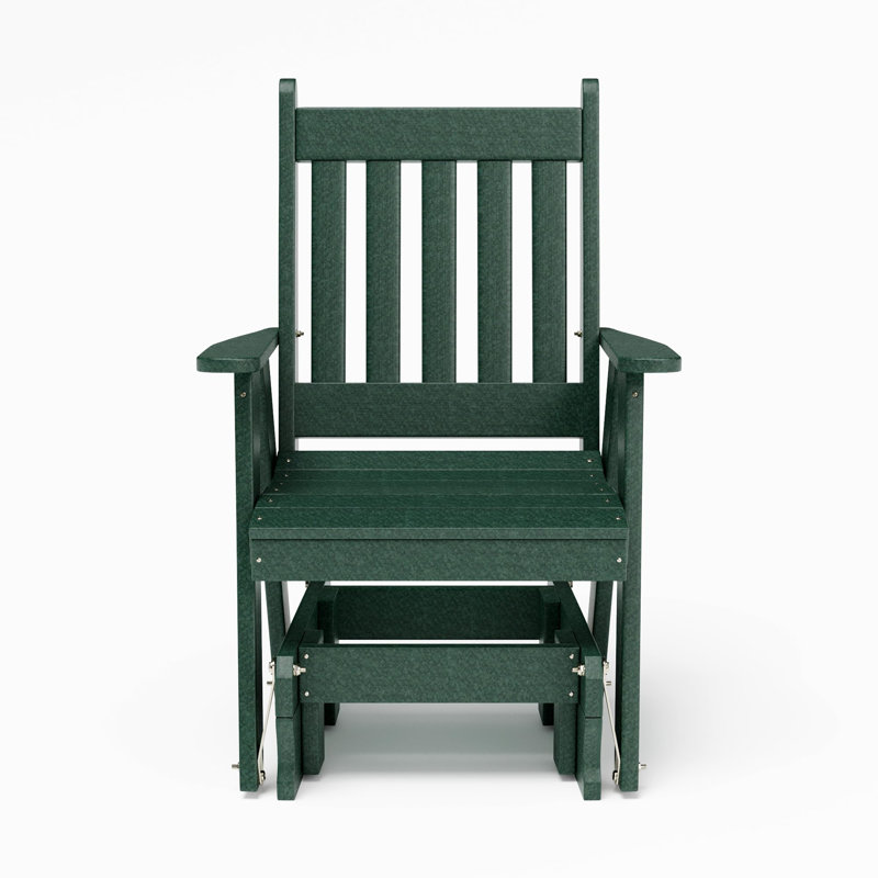 Fauteuil oscillant en plastique recyclé Weber, Vert pelouse
