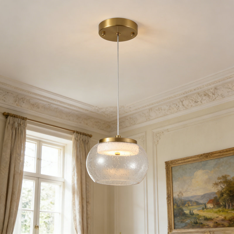 1 - Light Gold LED Single Pendant