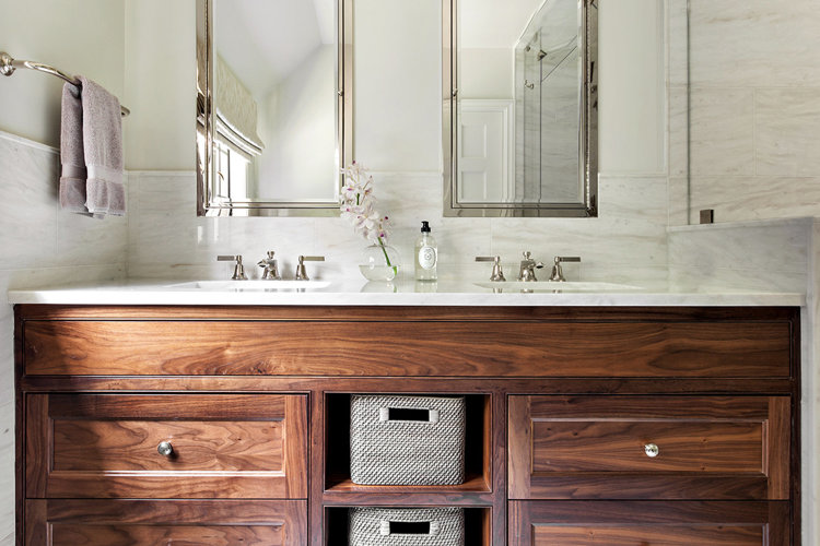 wood bathroom vanity