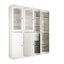 Armoire de cuisine haute 100% en bois massif avec portes en verre et 2 tiroirs, tablettes réglables, armoire de rangement modulaire de cuisine Pulcova, l 65 po x H 71,5 po-593923031