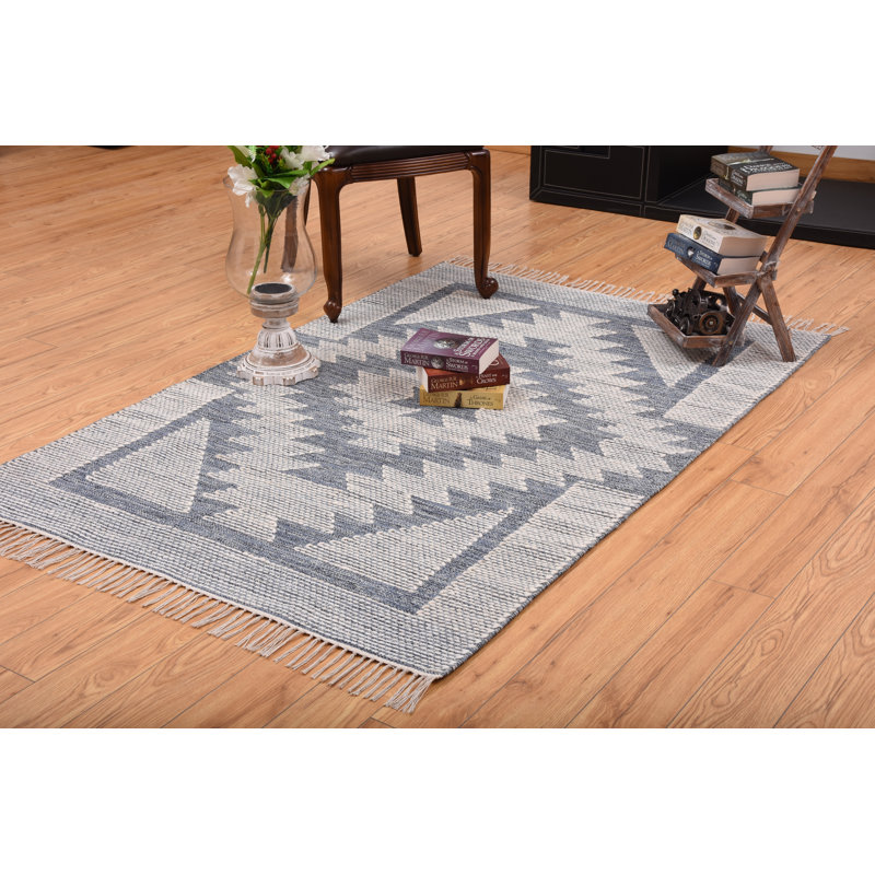 Geometric Indoor Rug, Rectangle 5' x 8'