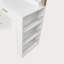 Commode blanche moderne à 8 tiroirs pour la chambre à coucher - Vaste commode de rangement, robuste et sécuritaire