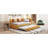 Upholstered Daybed With Trundle Twin Size Sofa Bed Frame No Box Spring Needed, Linen Fabric(Yellow)-309773562