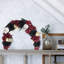 Faux Lighted Rose 33cm Wreath
