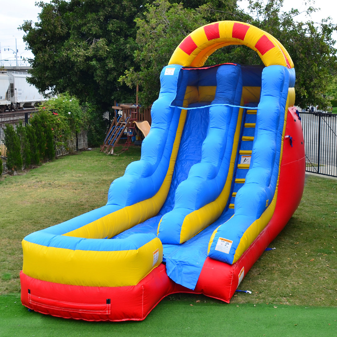 Circus Mega Water Inflatable Slide JumpOrange