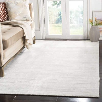 Mcelroy Hand-Loomed Ivory/Gray Area Rug
