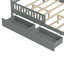 Lit plateforme en bois avec garde-corps des deux côtés et deux tiroirs de rangement spacieux, parfait pour un sommeil confortable et l'organisation de la chambre à coucher-24029634-24029660