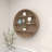Sasha 3 Piece Circle Rattan Tiered Shelf