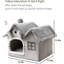 Maison pour animaux de luxe à double toit-787663925