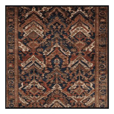 Tapis brun lavable à la machine