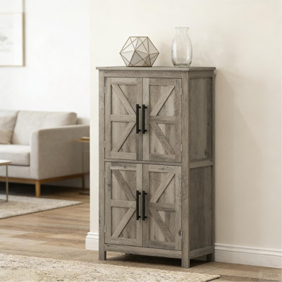 Rustic Home Floor Storage Cabinet,Kitchen Pantry Cabinet,Freestanding Storage Cabinet