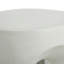 Table d'appoint / table de bout d'extérieur ronde MGO, table d'appoint de salon, blanc antique