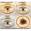 Stokes 28cm Ceiling Fan with LED Lights