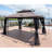13x10 Outdoor Patio Gazebo Canopy Tent With Ventilated Double Roof And Mosquito net(Detachable Mesh Screen On All Sides),Suitable for Lawn, Garden, Backyard and Deck, Top-110583047-110583046