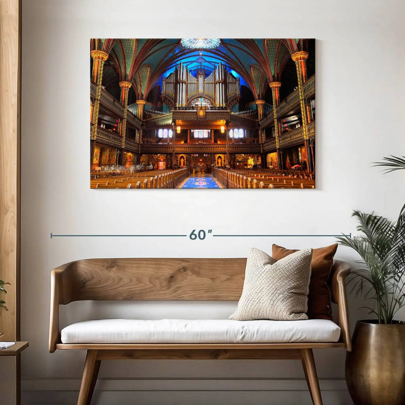 Orgue à tuyaux Notre Dame Basilica, H 30 po x l 45 po 