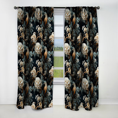 Beechmoor - Floral Blackout Curtain - 1 Panels