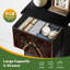 Commode 4 tiroirs pour chauve-souris de chambre gothique ornée de petites commodes arquées rouges pour commode avec commode