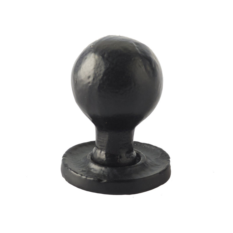 27mm Diameter Round Knob, Black