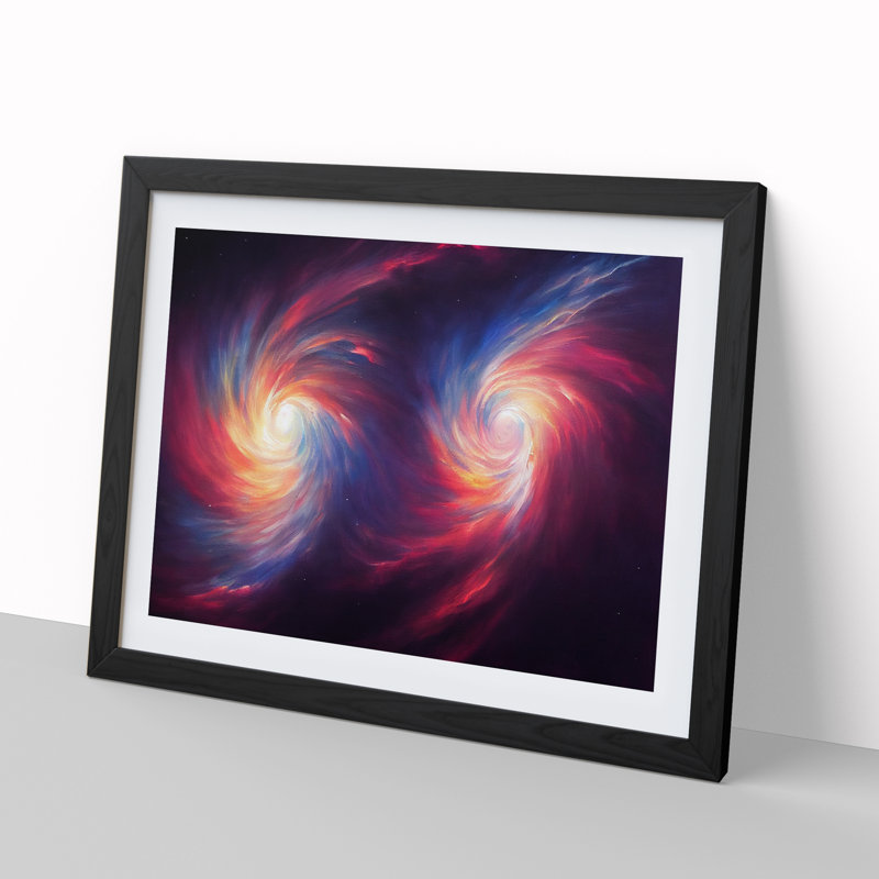Colourful Cosmos Vol.2 - Single Picture Frame Print, Black, 46cm H x 64cm W x 2cm D