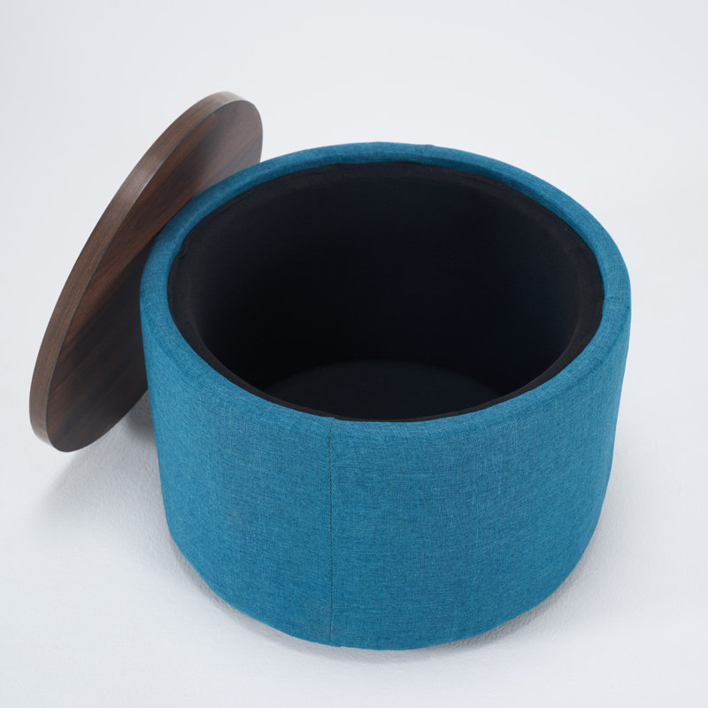 Repose-pieds gigognes avec rangement Ball & Cast, Bleu