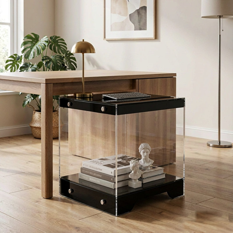 Vitrine en acrylique transparent 19,7 po