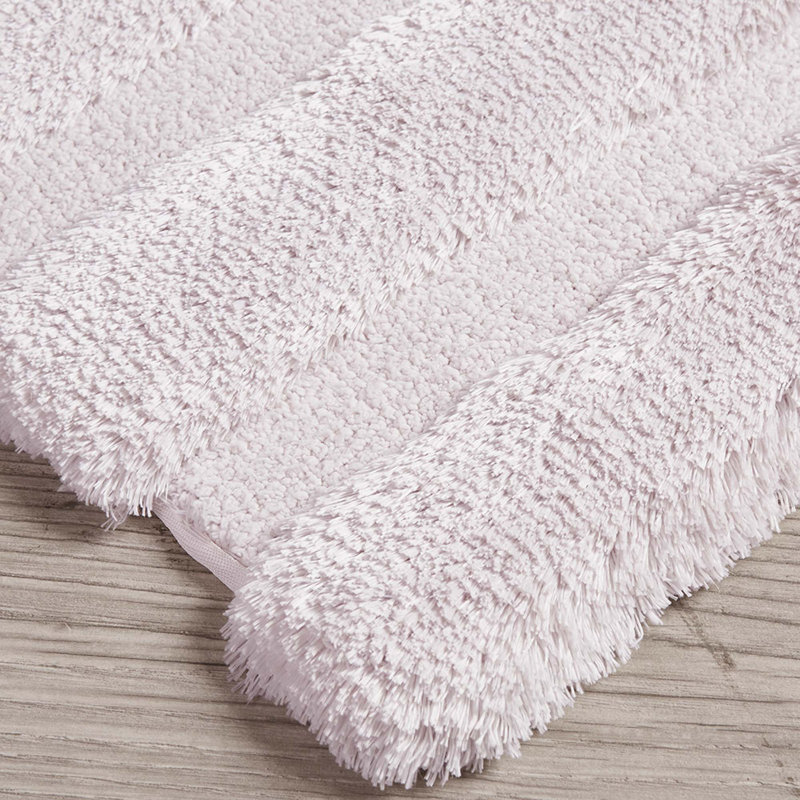 Tapis de salle de bain antidérapant, L 24 po x L 58 po, Rosé