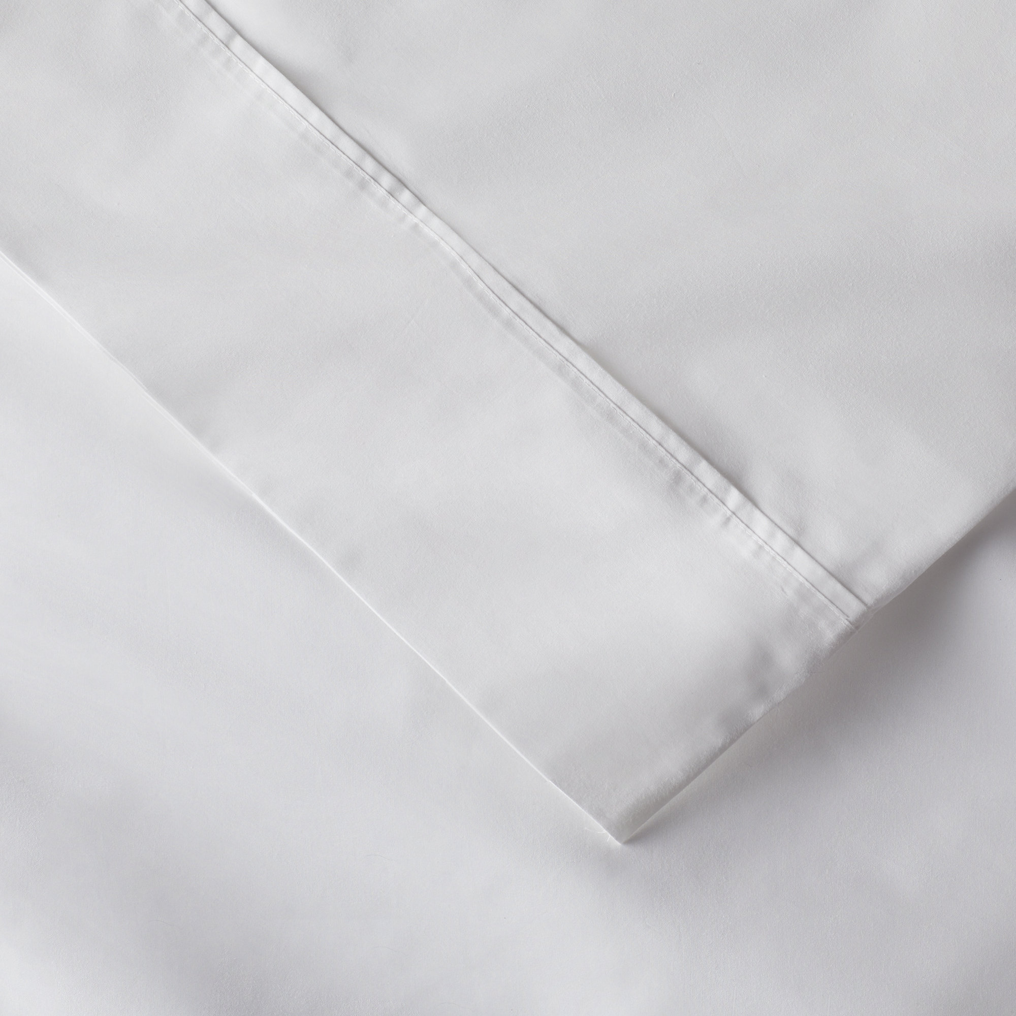 Coyer Classic Cotton Percale Sheet Set, Full Sheet Set + 1 Fitted Sheet + 2 Pillowcases, White