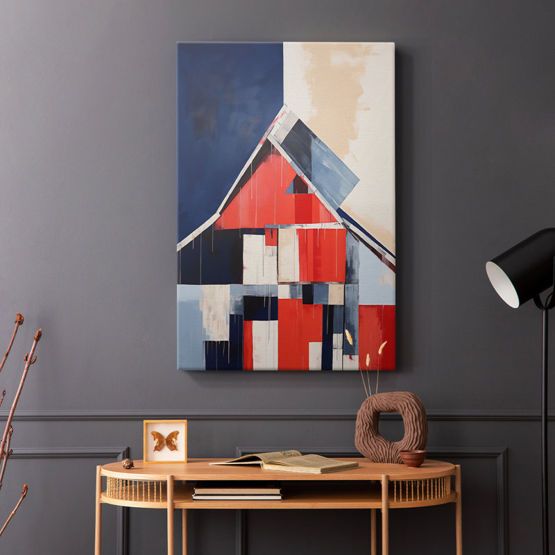 Paysages série Cxxix - Toile tendue avec châssis de qualité supérieure - Prêt à être accroché, H 18 po x l 12 po