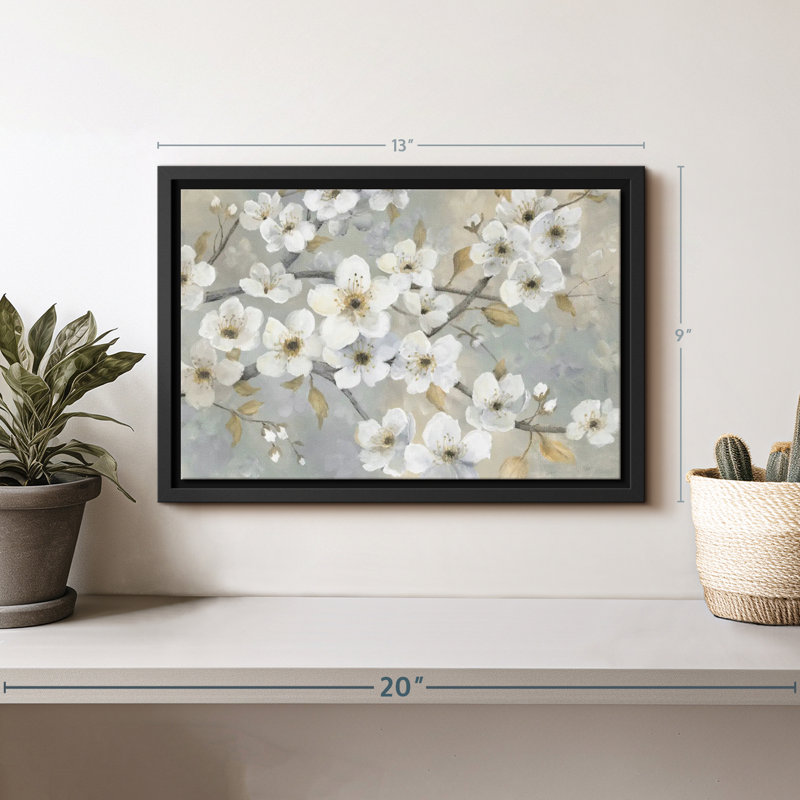 «Golden Garden», impression florale et botanique, H 9 po x l 13 po