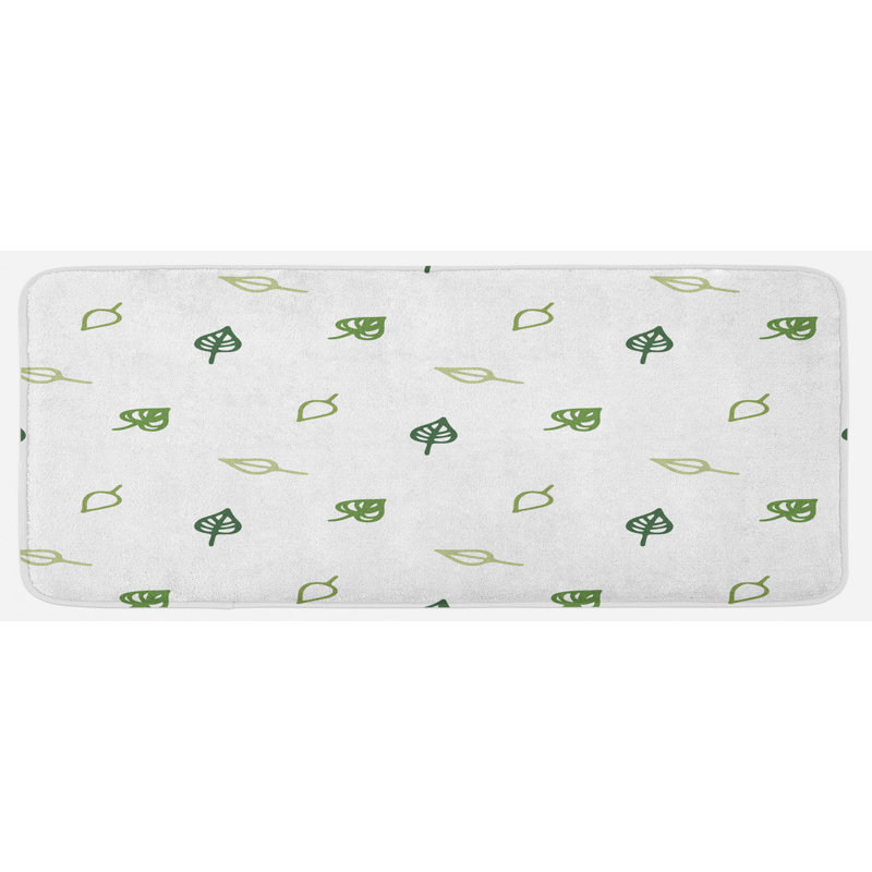 Tapis de cuisine à feuilles