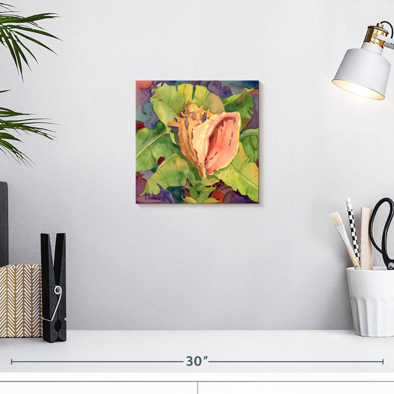 Aletra Mango Bay Conch, 10" H x 10" W
