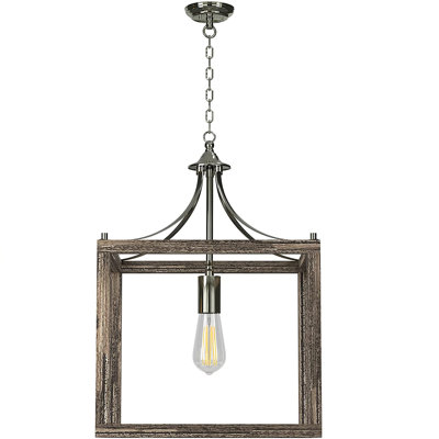1 - Light Nickel Lantern Pendant
