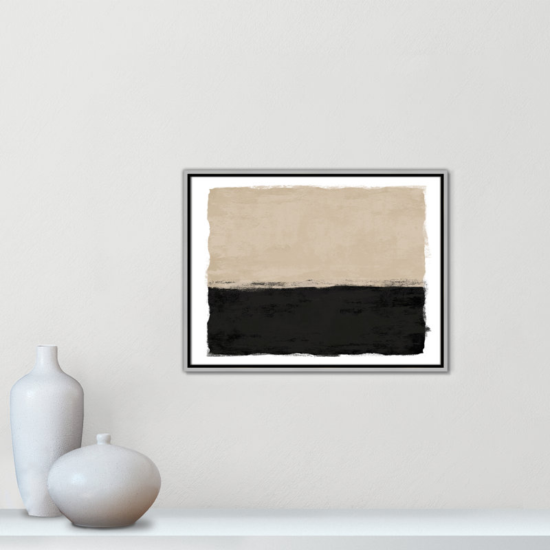 Clair de lune II - Version paysage par Natalie Carpentieri, L 25,5 po x H 19,5 po, Toile avec cadre, Flottant argent