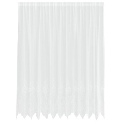 Curtains With Curtains Floral White Polyester