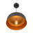 Ratcliff - 1-Light Pendant - Black/Brushed Brass