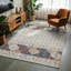 Tapis à motif géométrique marocain beige Thambiah-918969512-918969514