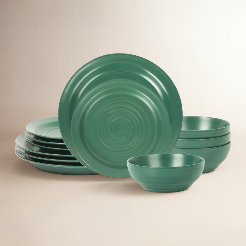 Stone Lain Orbit 12-Piece Dinnerware Set Stoneware, Gray