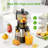 6.1" Extra Large Chute 3 In 1 Cold Press Juicer, Touch Screen 5 Modes, High Juice Yield, Bpa Free, Easy Clean For Juice/Sorbet/Nut Milk