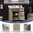 Ronnie 36" Single Vanity With White Carrara Quartz Top, Pre Assembled