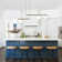 3 - Light Kitchen Island Linear Pendant