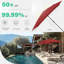  Parasol d'extérieur, parasol rectangulaire rectangulaire de 6,5 x 10 pi avec bouton-poussoir inclinable et manivelle, parasol de table de marché, 6 nervures robustes, protection contre les rayons UV pour la terrasse du jardin près de la piscine, rouge-648597716