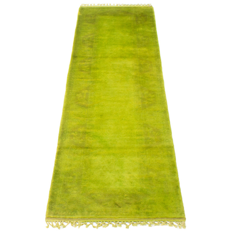 Tapis unique couleur transition noué à la main 2 pi 9 po x 9 pi 9 po