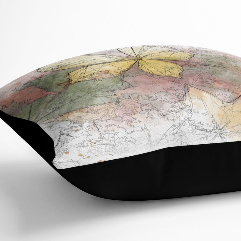 Square Cushion, 55cm H x 55cm W x 20cm D, Black