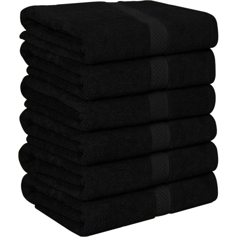 100% Cotton Bath Towel, Black